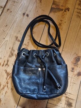 Tignanello Leather Bucket Bag
